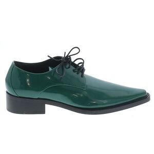 Women’s Dolce & Gabbana Green Patent Leather Oxfords